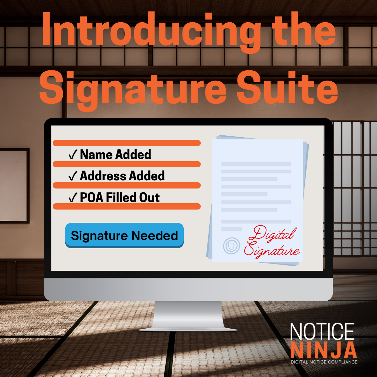 Introducing NINJA E-Signature