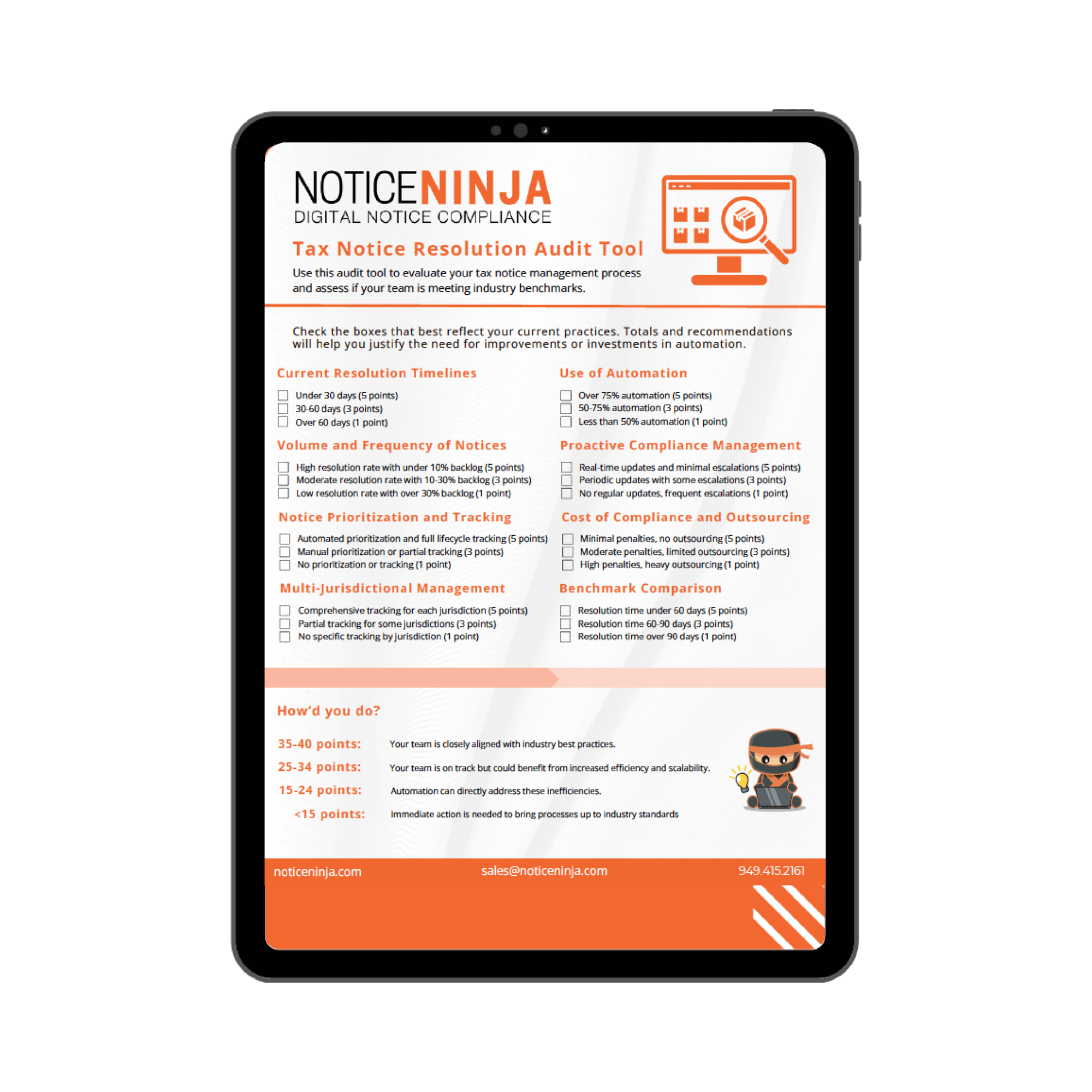 Notice Ninja Audit Tool Notice Ninja Audit Tool