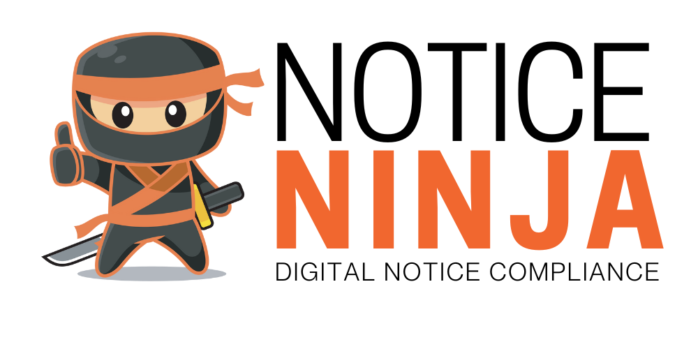 NOTICE NINJA (500 × 250 px) Orange NINJA Logo